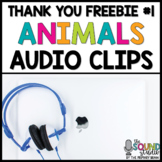 Animal Names Audio Clips FREEBIE | Sound Files for Digital