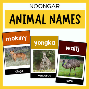 Preview of Animal Names | Noongar Language Flashcards & Posters - Nyoongar