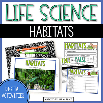 Preview of Animal Habitats and Needs Digital Activities