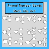 Animal Number Bond Clip Art- 12 templates