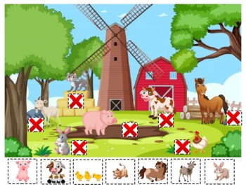 Preview of Animal Offspring Matching Activity Mat