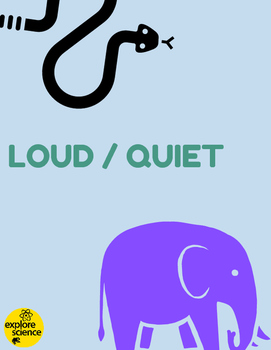 Preview of Animal Opposites: Loud/Quiet Activity Kit (Ages 3-12, NGSS & CC)
