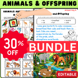 Animal Parents And Their Offspring Activity Bundle : Write