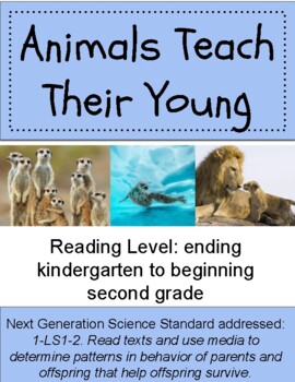 Animal Parents Teach Their Young by Intermediate Creations | TPT