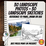 Landscape Photos & Sketches, Art Reference, PDF, Middle Sc
