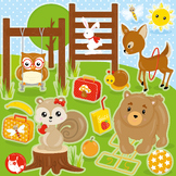 Animal Playground Clipart - CL1833