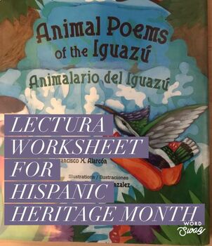 Preview of Animal Poems of the Igazu by Francisco Alarcon - Reader's Workshop Worksheet 