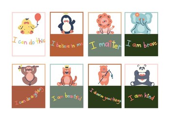 Preview of Animal Positive Affirmations for Affirmation Station