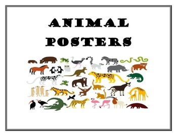 Preview of Animal Posters......Science Resource...... common core