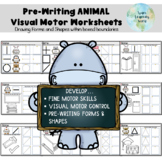 Animal Pre-writing and Visual Motor Sheets - Developmental