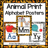 Animal Print Alphabet Posters