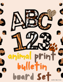 Animal Print Bulletin Board Letters and Numbers