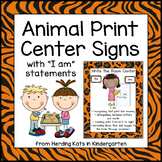 Animal Print Center Signs