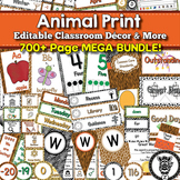Animal Print Theme Classroom Decor