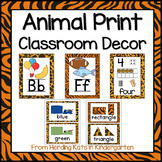 Animal Print Classroom Decor