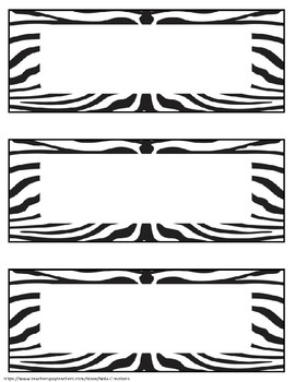 Animal Print EDITABLE Name Tags and Labels by NOLA creations | TpT