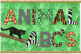 Bulletin Board Animal Print Letters and Numbers