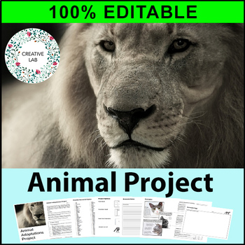 Preview of Animal Research Project - 100% Editable