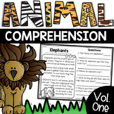 Animal Reading Comprehension Passages