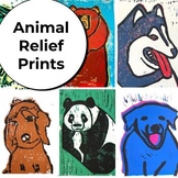 Animal Relief Printmaking Art Project for Middle, High Sch