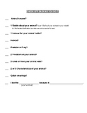 Animal Report Checklist Template