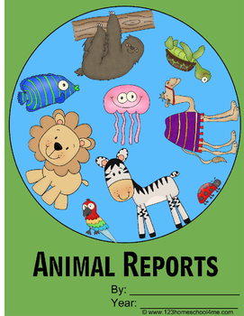 Preview of Animal Report Forms (Kindergarten - 6th grade)