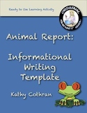 Animal Report: Informational Writing Template