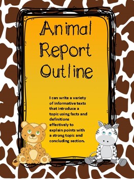 Preview of Animal Report Outline