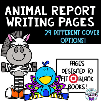Preview of Animal Report Pages for Target BLANK BOOKS!!