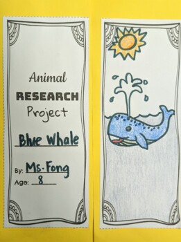 Preview of Animal Report Project Lap Book
