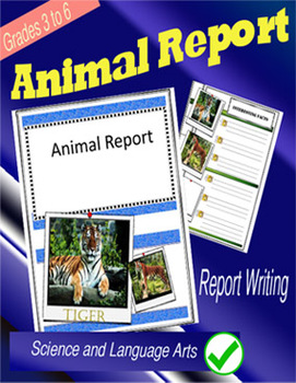 Preview of Animal Report Ready Made Booklet Nonfiction Information Text Science