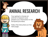 Animal Report Research Template