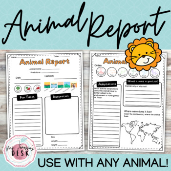 Preview of Animal Report Template | Adaptations, Classifications, Habitat, Opinion Writing