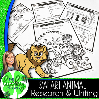Preview of Animal Report Template | Safari Animals | Research Project | Distance Learning