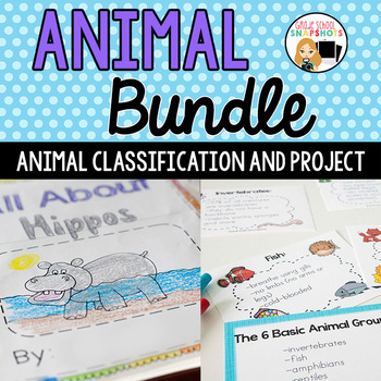 Preview of Animal Report and Animal Classification Bundle