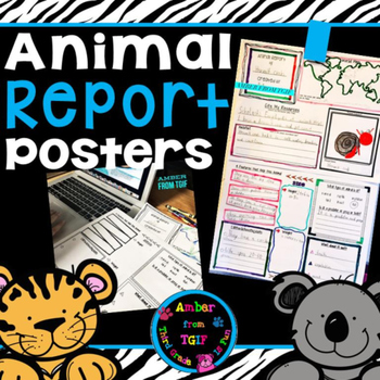 Animal Reports by Amber from TGIF | Teachers Pay Teachers