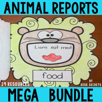 Preview of Animal Reports Mega Bundle | Farm Animals | Zoo Animals | Ocean Animals
