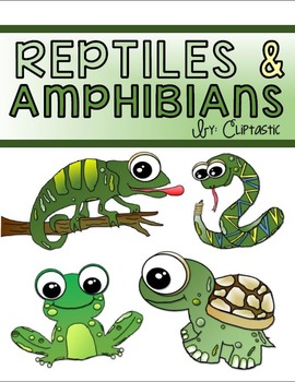 Preview of Animal Reptile Amphibian Clipart Freebie