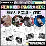 Preview of Animal ‘Rescue Stories’ Grades 3-5 Reading Passages Bundle