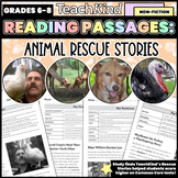 Animal ‘Rescue Stories’ Grades 6-8 Reading Passages Bundle
