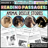 Preview of Animal ‘Rescue Stories’ K–2 Reading Passages Bundle