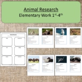 Animal Research Elementary Work Montessori