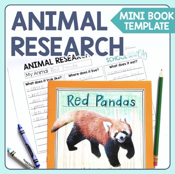 Preview of Animal Research & Informational Writing - Mini Book Templates