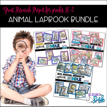 Preview of Animal Research Lapbook BIG BUNDLE for K-2