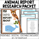 Animal Research Packet | Animal Magazine Project
