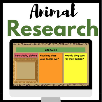 Preview of Animal Research Presentation | Digital Google Slides | Writing Center Group Work