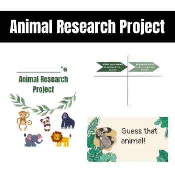 Preview of Animal Research Project