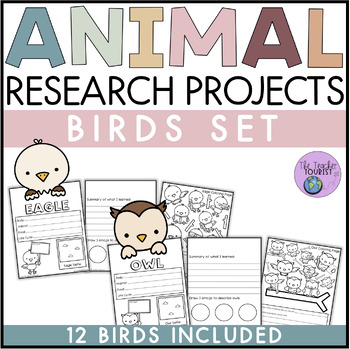Preview of Animal Research Project Birds Set | Informational Writing | Animal Facts