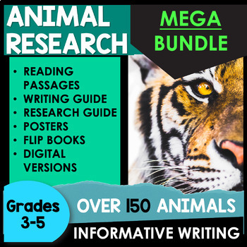 Preview of Animal Research Project Bundle - Informational Writing Template