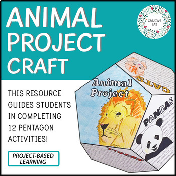 Preview of Animal Research Project Craft - STEM - PBL